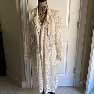 Express, lace, lightweight trench coat